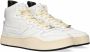 Diesel S-ukiyo Mid Heren Hoge sneakers Leren Sneaker Heren Wit - Thumbnail 1