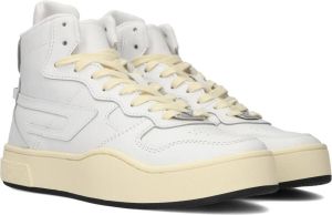Diesel S-ukiyo Mid Hoge sneakers Leren Sneaker Wit