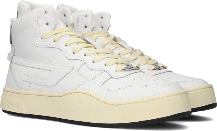 Diesel S-ukiyo Mid Heren Hoge sneakers Leren Sneaker Heren Wit