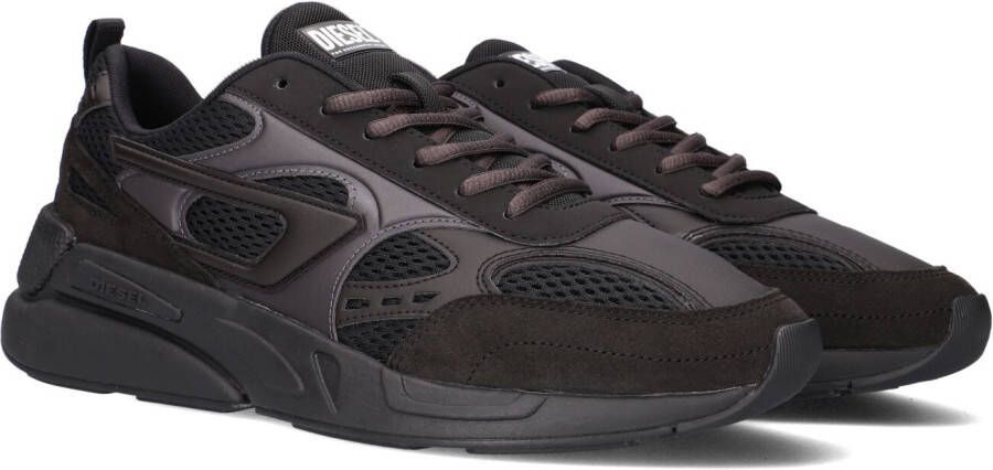 Diesel Sneakers van Mesh en Suède met D-Patch Black Heren