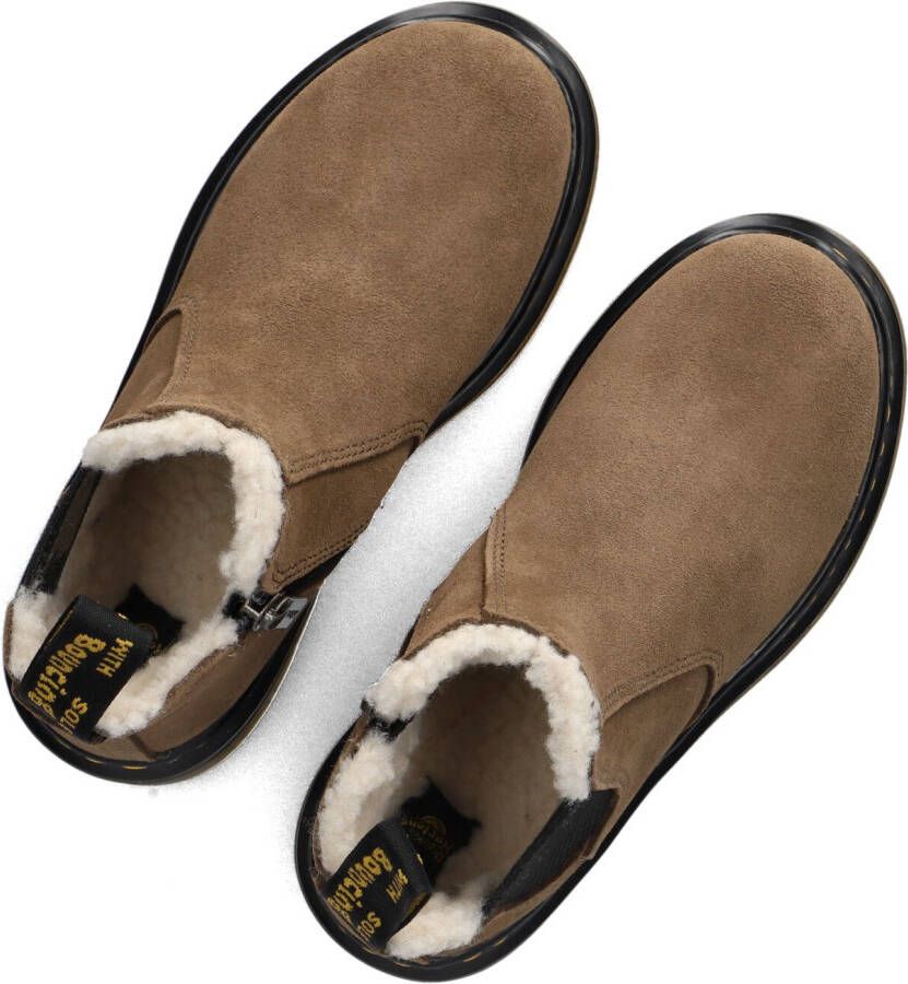 Dr. Martens 2976 Leonore gevoerde suède enkelboots dark khaki bronx - Foto 2