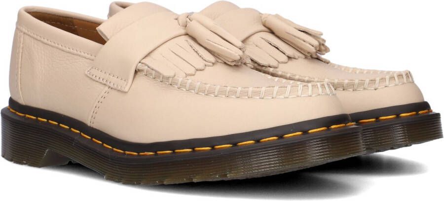 Dr. Martens Beige Virginia Leren Mocassin met Franjes Beige Dames