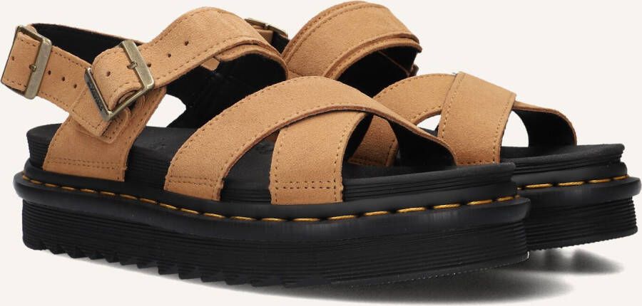Dr. Martens Comfortabele Tan Sandalen met Verstelbare Band