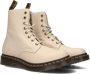 Dr. Martens 1460 PASCAL PARCH T BEIGE Volwassenen VeterlaarzenHalf-hoge schoenen Wit beige - Thumbnail 1