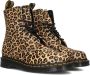 Dr. Martens Laarzen 1460 Pascal Light Tan Mini Leopard Spot Hair On - Thumbnail 1