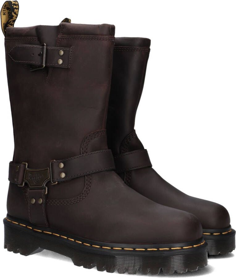 Dr. Martens Anistone Hi leren bikerboots bruin