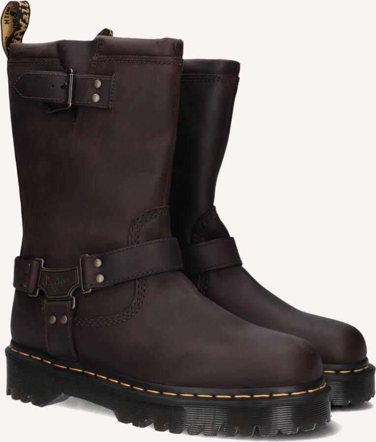 Dr. Martens Anistone Hi leren bikerboots bruin