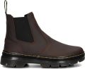 Dr martens Embury Dark Brown Crazy Horse Bruin Leer Chelsea boots Unisex - Donkerbruin