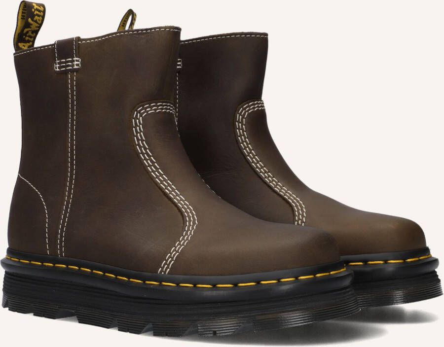 Dr. Martens Laarzen ZebZag Rigger Boot Dark Brown Wyoming