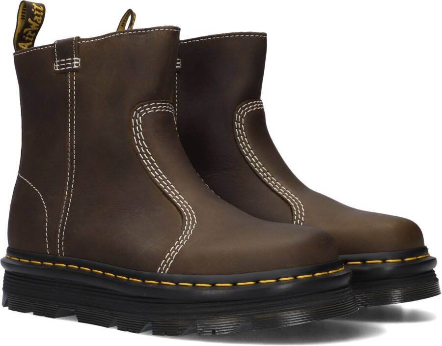 Dr. Martens Laarzen ZebZag Rigger Boot Dark Brown Wyoming