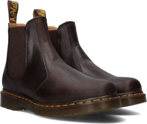 Dr martens 2976 YS Dark Brown Crazy Horse Bruin Leer Chelsea boots Heren