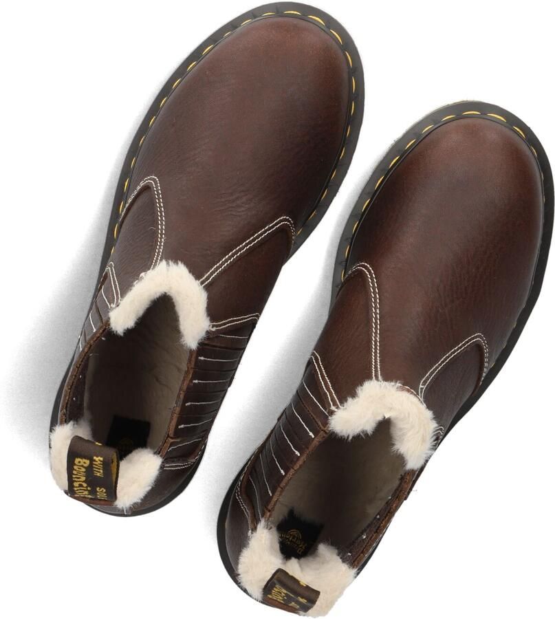 Dr. Martens 2976 Leonore II gevoerde leren chelsea boots Dark Brown Grizzly - Foto 2