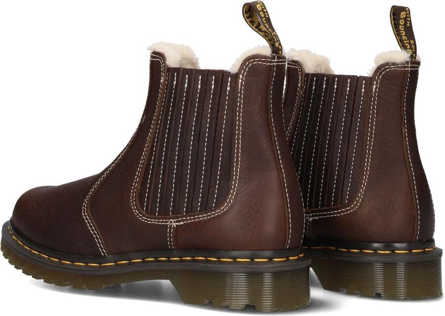 Dr. Martens 2976 Leonore II gevoerde leren chelsea boots Dark Brown Grizzly - Foto 4
