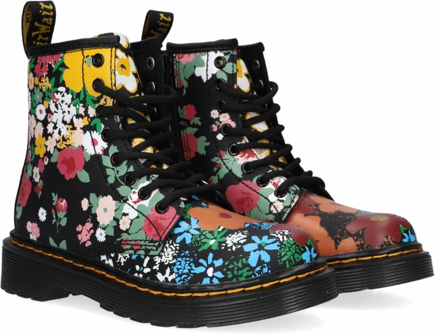 Dr Martens Pascal Floral Mash Up Boots Dr. Martens Zwart Dames