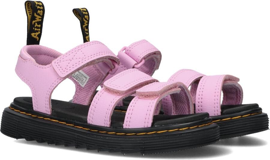 Dr. Martens Roze Athena Sandalen met Velcro Band Pink Heren