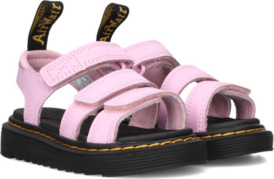 Dr. Martens Roze Leren Sandalen Zebrilus Editie Pink