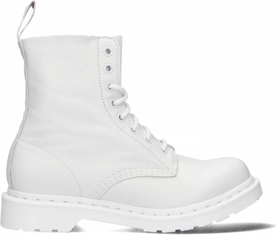 Dr Martens Dr. Martens 1460 PASCAL MONO OPTICAL WHITE Volwassenen VeterlaarzenHalf hoge schoenenPopulaire damesschoenen Kleur Wit beige - Foto 2