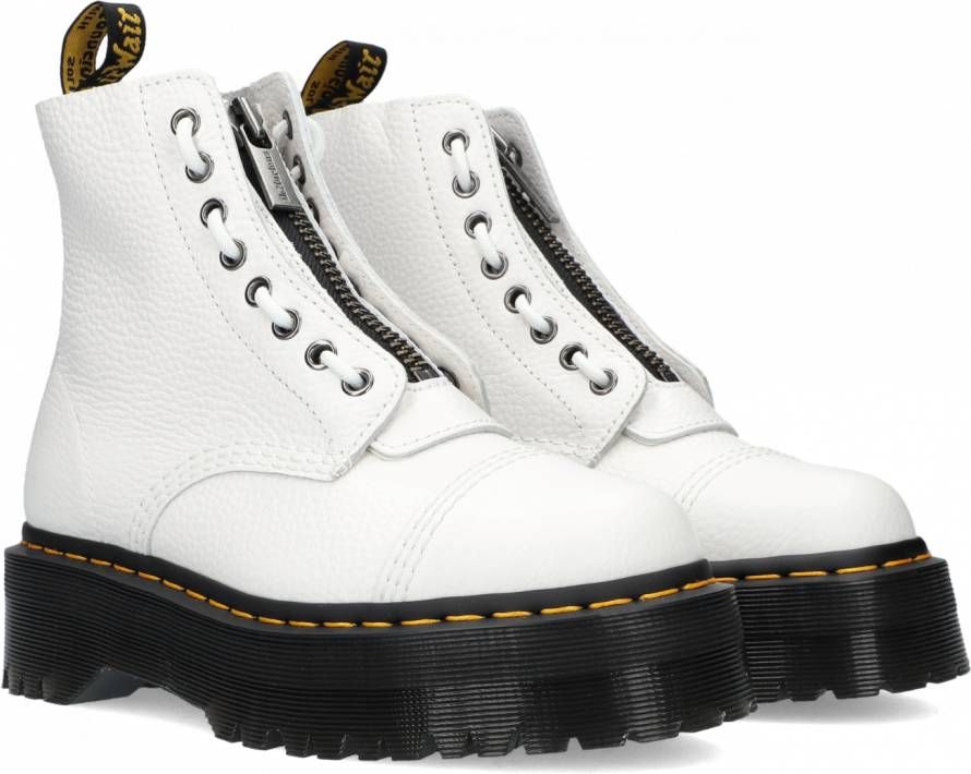 Dr Martens Sinclair Nappa Milled Nappa Leather Platform Boots Dr. Martens Wit Dames