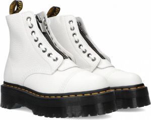 Dr Martens Sinclair Nappa Milled Nappa Leather Platform Boots Dr. Martens Wit Dames