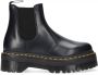 Dr. Martens Zwarte Leren Laarzen met Elastische Inzetstukken Black Dames - Thumbnail 1