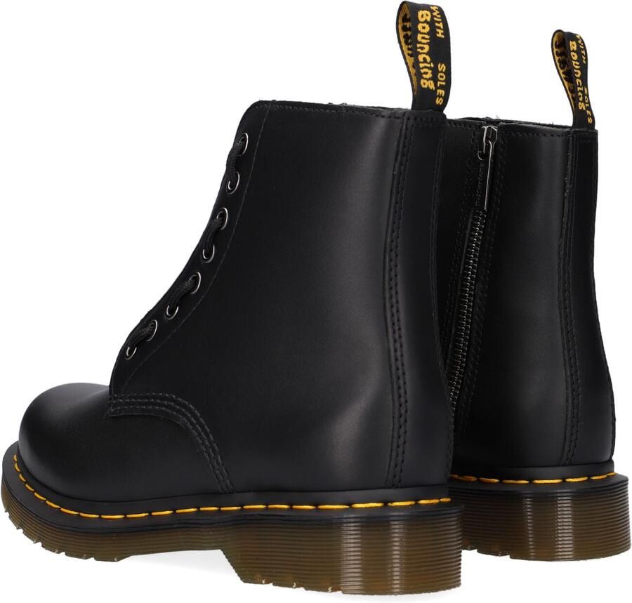 Dr martens Dr. Martens 1460 Pascal Front Zip Zwart Leer Veterboots Dames