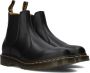 Dr. Martens Klassieke Chelsea-laarzen van glad leer met gele stiksels en AirWair-logo Black - Thumbnail 1