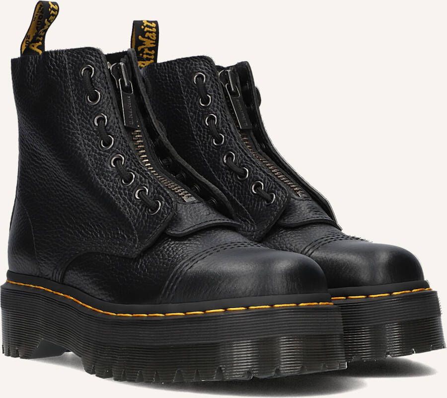 Dr Martens Dr. Martens SINCLAIR BLACK MILLED NAPPA Volwassenen VeterlaarzenHalf hoge schoenen Kleur Zwart