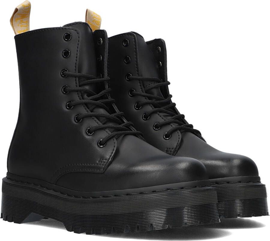Dr. Martens Eco-leren ritslaarzen zwarte platformszool Black