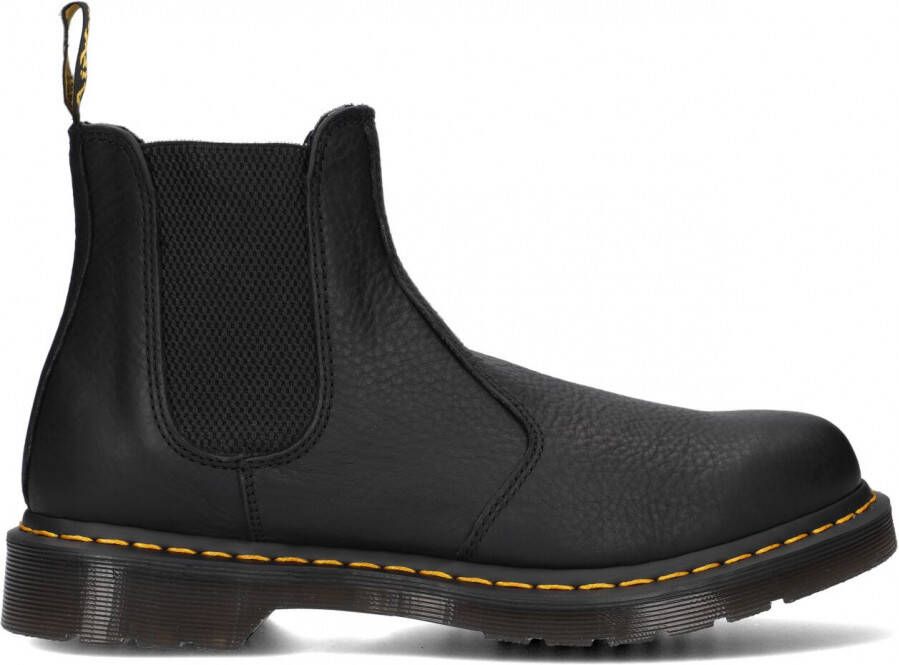 Dr. Martens Zwarte leren instap enkellaarzen Black Heren