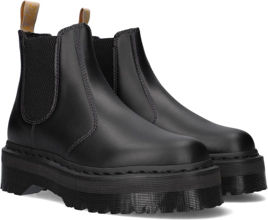 Dr. Martens Beatles V2976 Quad Zwarte Leren Platform Schoenen Black