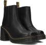 Dr. Martens Zwarte Leren Laarzen met Elasche Inzetstukken Black Dames - Thumbnail 1