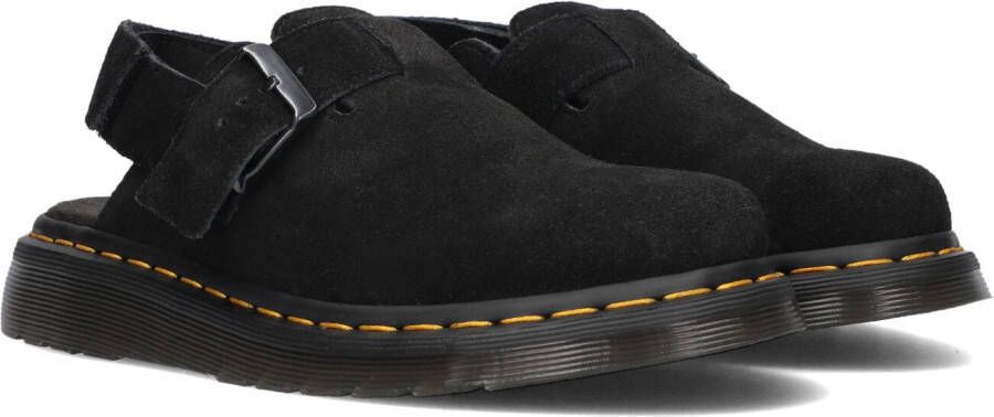 Dr. Martens JORGE II BLACK E.H.SUEDE Platte sandalen s Sandalen Zwart