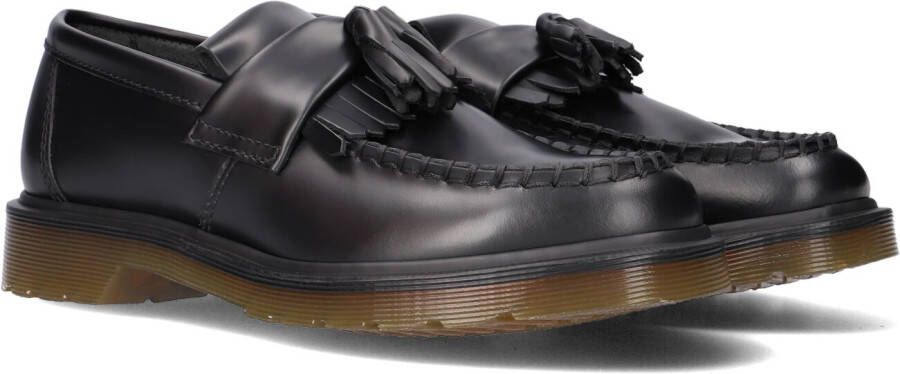 Dr. Martens Zwarte leren loafers met kwastdetail Black