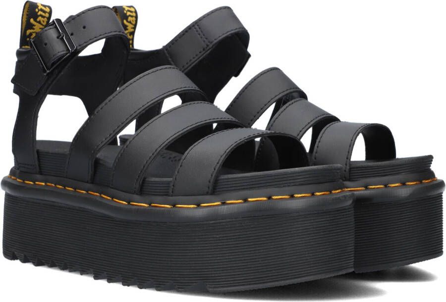 Dr. Martens Stijlvolle en comfortabele platte sandalen voor vrouwen Black Dames