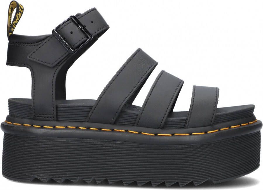 Dr. Martens Stijlvolle en comfortabele platte sandalen voor vrouwen Black Dames