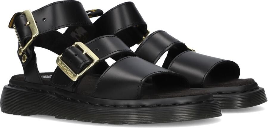 Dr. Martens Leren Sandalen met Open Teen en Gesp