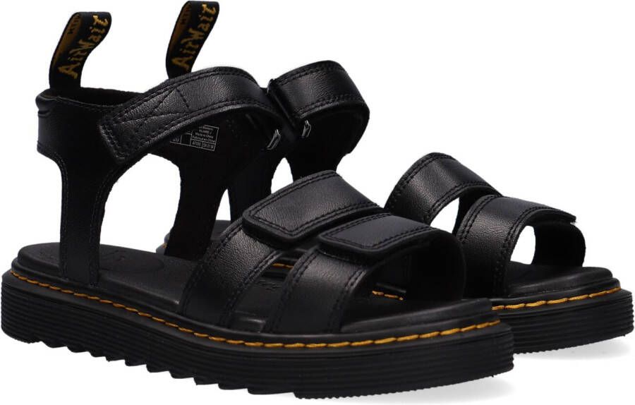 Dr. Martens Klaire J Black T Lamper leren sandalen zwart Leer Effen 28