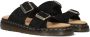 Dr. Martens Josef suède slippers zwart - Thumbnail 1