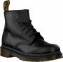 Dr. Martens Zwarte leren gevechtslaars met ritszak en 6 cm platform Black Dames - Thumbnail 1