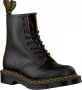 Dr Martens Amphibian 8 gaten in leder met dubbele stiksels - Thumbnail 1