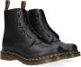 Dr martens Dr. Martens 1460 Pascal Front Zip Zwart Leer Veterboots Dames - Thumbnail 1