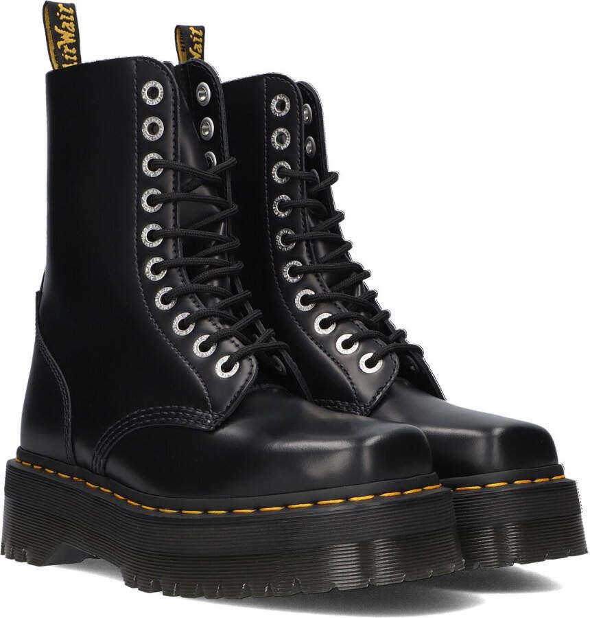 Dr. Martens Zwarte Gepolijste Gladde Enkellaarzen Black Dames