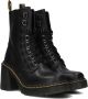 Dr. Martens Zwarte dameslaarzen met middelhoge hak en veters Black Dames - Thumbnail 1