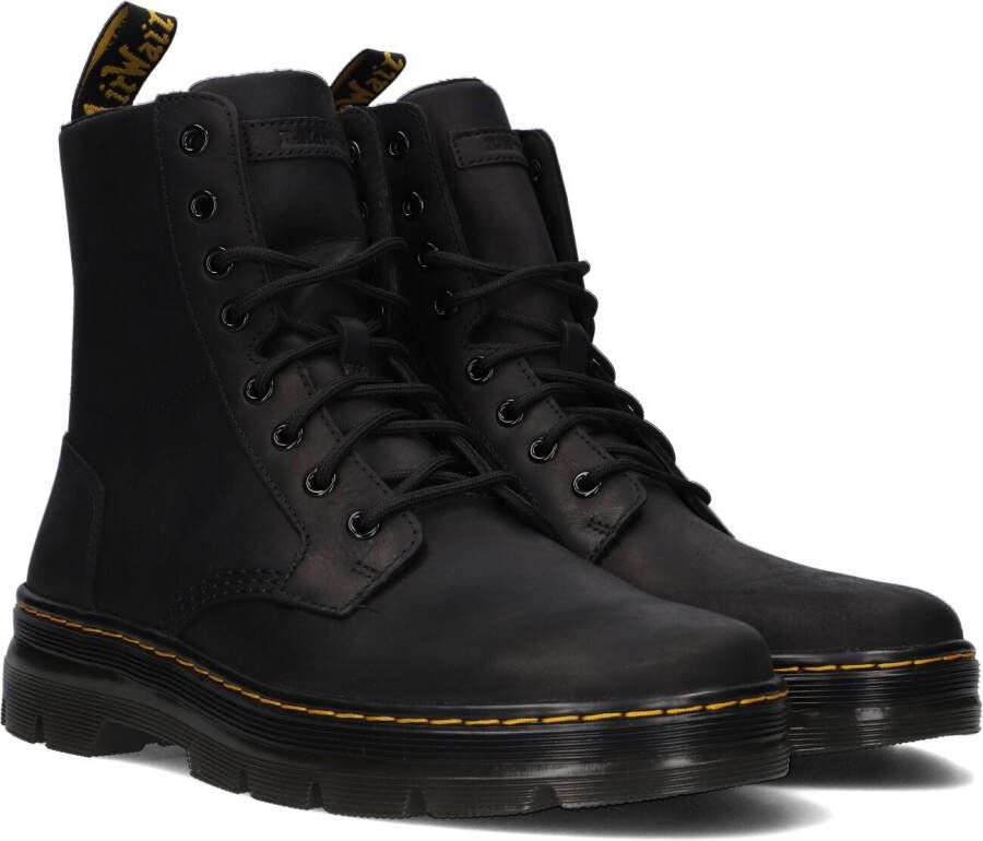 Dr. Martens Zwarte Leren Combs Laarzen Black