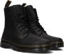 Dr. Martens Zwarte Leren Combs Laarzen Black - Thumbnail 1