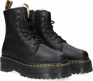 Dr Martens Jadon Faux Fur Lined Platform Boots Dr. Martens Zwart Dames