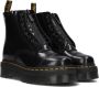 Dr martens Sinclair FL Black Buttero Zwart Lakleer Biker boots Dames - Thumbnail 1