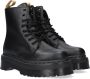 Dr. Martens Eco-leren ritslaarzen zwarte platformszool Black Dames - Thumbnail 1