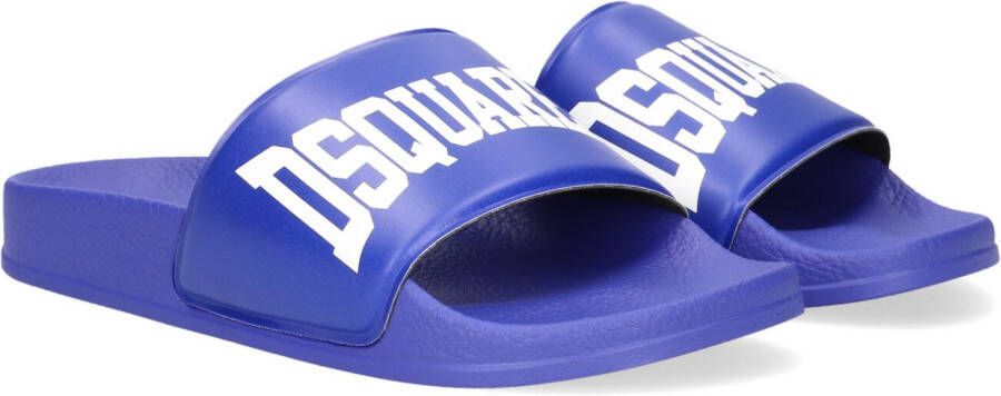Dsquared2 Slippers Blauw kids maat 39 - Schoenen.nl