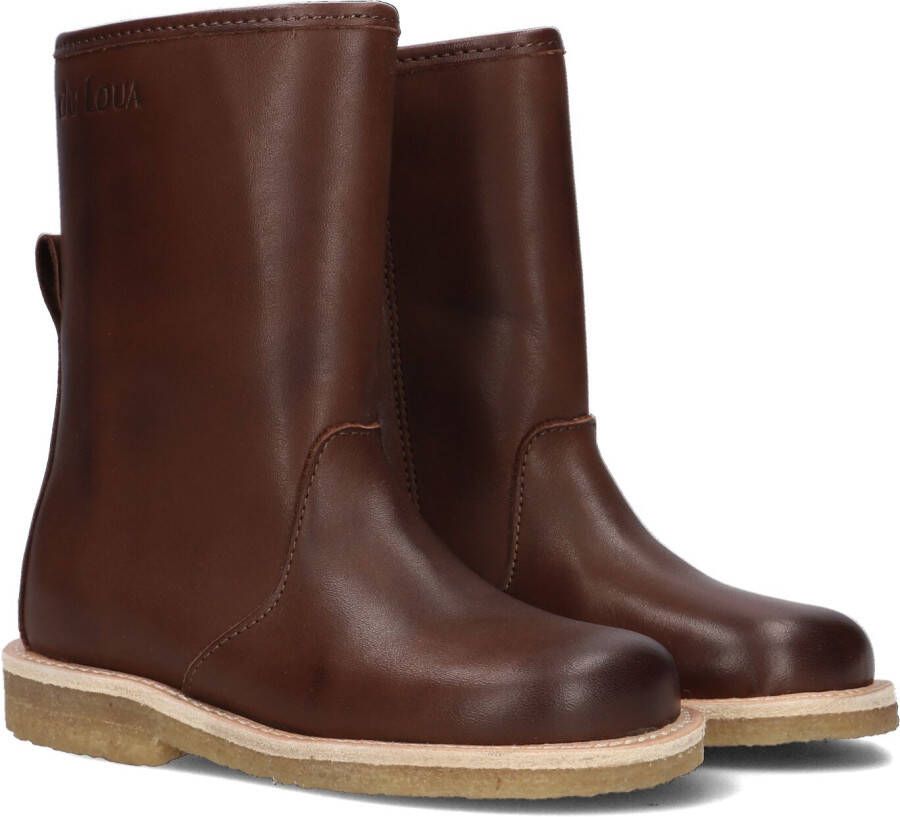 Du Loua Du Lodi Enkellaarsjes Enkelboots met rits Meisjes Bruin